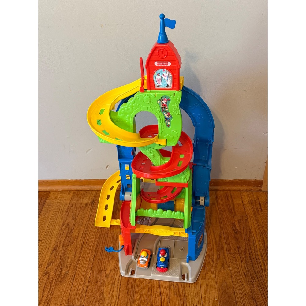 Fisher-Price Little People Sit n Stand Skyway Transforming wheelies Tower